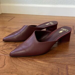 SARTO Burgundy Chic Kitten Heel